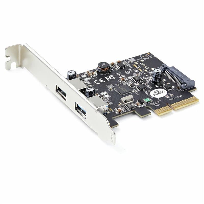 StarTech.com Carte PCIe 2 Ports USB - 10Gbps/port - Carte Contrôleur Hôte USB 3.2 Gen 2 Type-A PCI Express 3.0 x2 - Cart