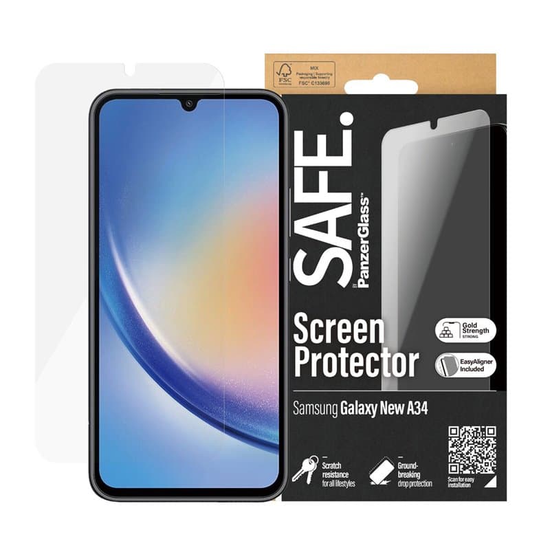 PanzerGlass SAFE. by Samsung New A34 5G UWF Protection d'écran transparent 1 pièce(s)