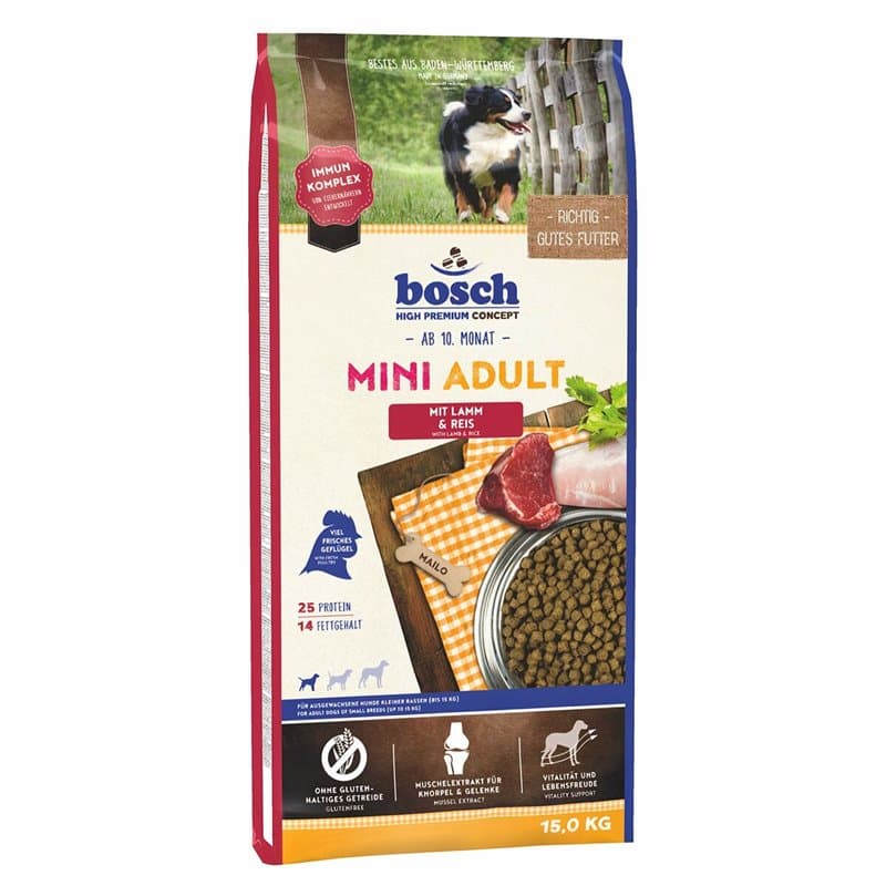 Bosch 52050015 Alimentation sèche pour chiens 15 kg Adulte Agneau, Riz