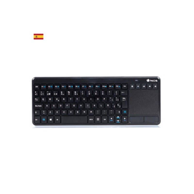 NGS TV Warrior, QWERTY, ES clavier RF sans fil Espagnole Noir
