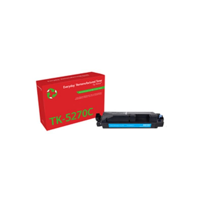 Remanufacturé Everyday Toner remanufacturé Cyan Everyday de Xerox compatible avec Kyocera TK-5270C, Capacité standard