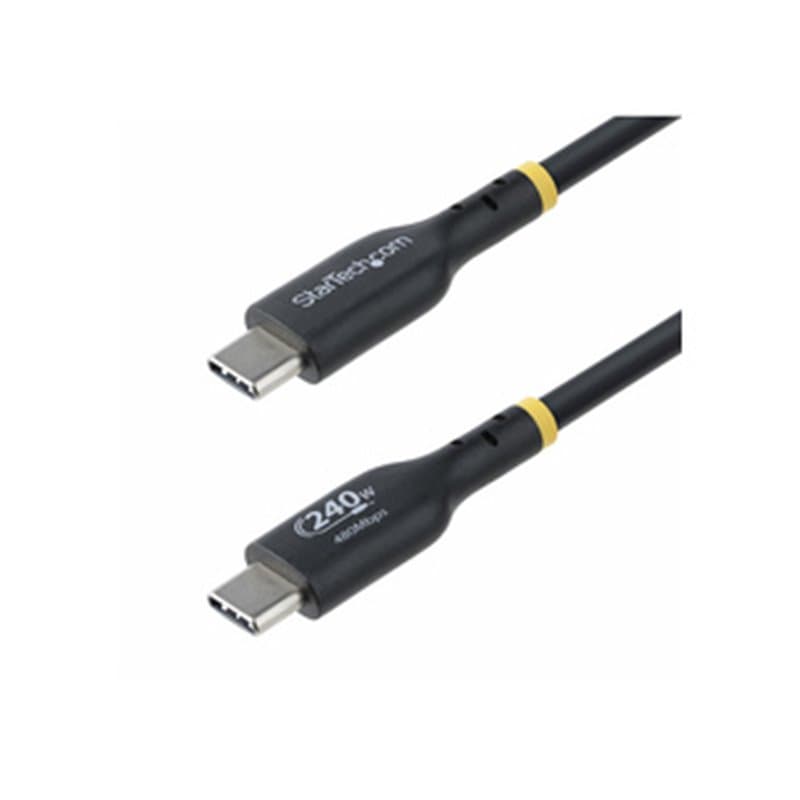 StarTech.com Câble de Recharge USB-C de 3m, Cordon USB-C Certifié USB-IF, 240W PD EPR, Câble Chargeur USB 2.0 Type-C pou
