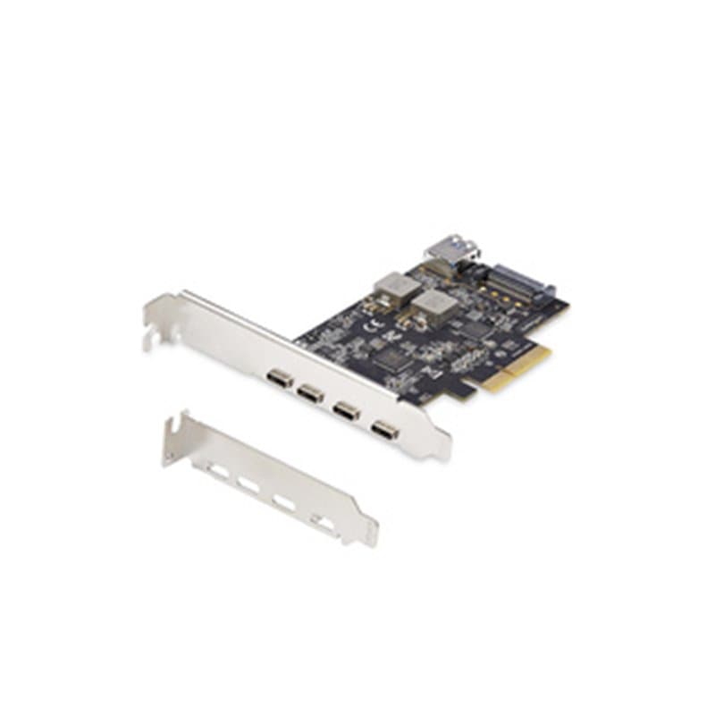 StarTech.com Carte PCIe USB à 5 Ports, USB 3.2 10Gbps, Carte PCI Express avec 4x USB-C et 1x USB-A interne, Carte Contrô