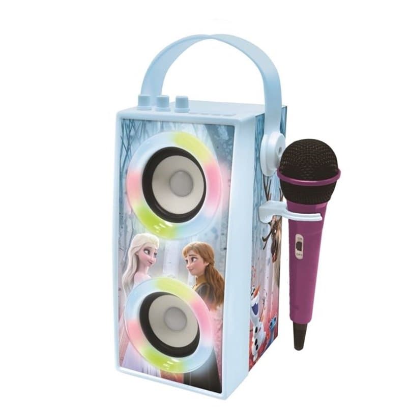 Enceinte Karaoké Enfant - LEXIBOOK - La Reine des Neiges - Bluetooth V5.0 - Effets Lumineux