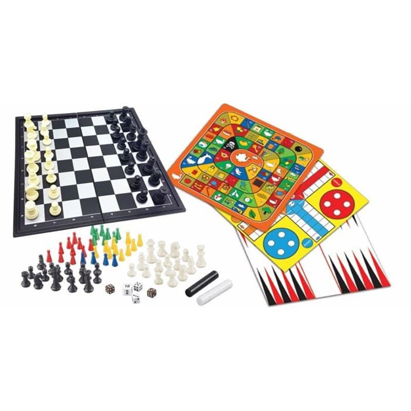 Jeux de société magnétiques coffret 8 jeux en 1, De 2 a 6 joueurs