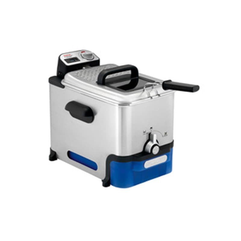 Tefal Oleoclean Pro Inox & Design FR8040 Unique 3,5 L 2300 W Noir, Acier inoxydable