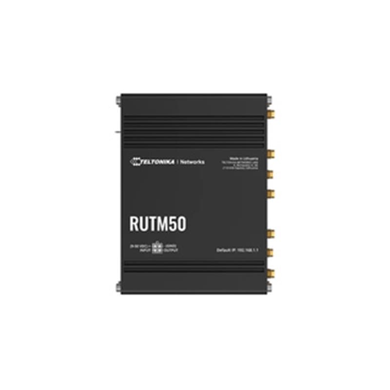 Teltonika RUTM50 routeur sans fil Gigabit Ethernet Bi-bande (2,4 GHz / 5 GHz) 5G Noir