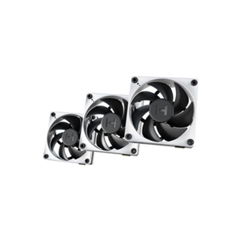 HYTE THICC FP12 Processeur Ventilateur 12 cm Noir, Blanc 3 pièce(s)