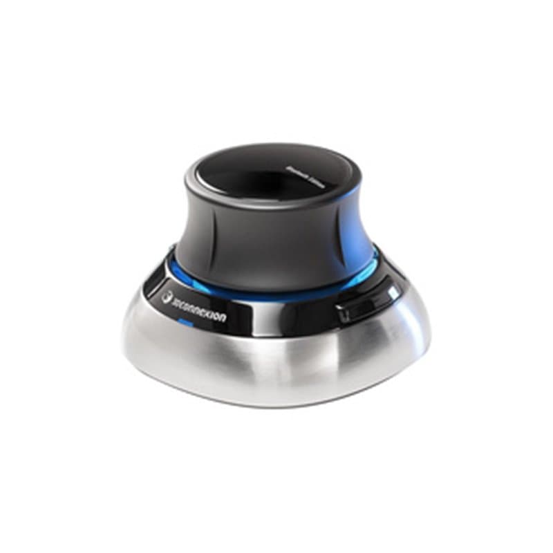 3Dconnexion SpaceMouse souris Bureau RF Wireless + Bluetooth + USB Type-A 6DoF