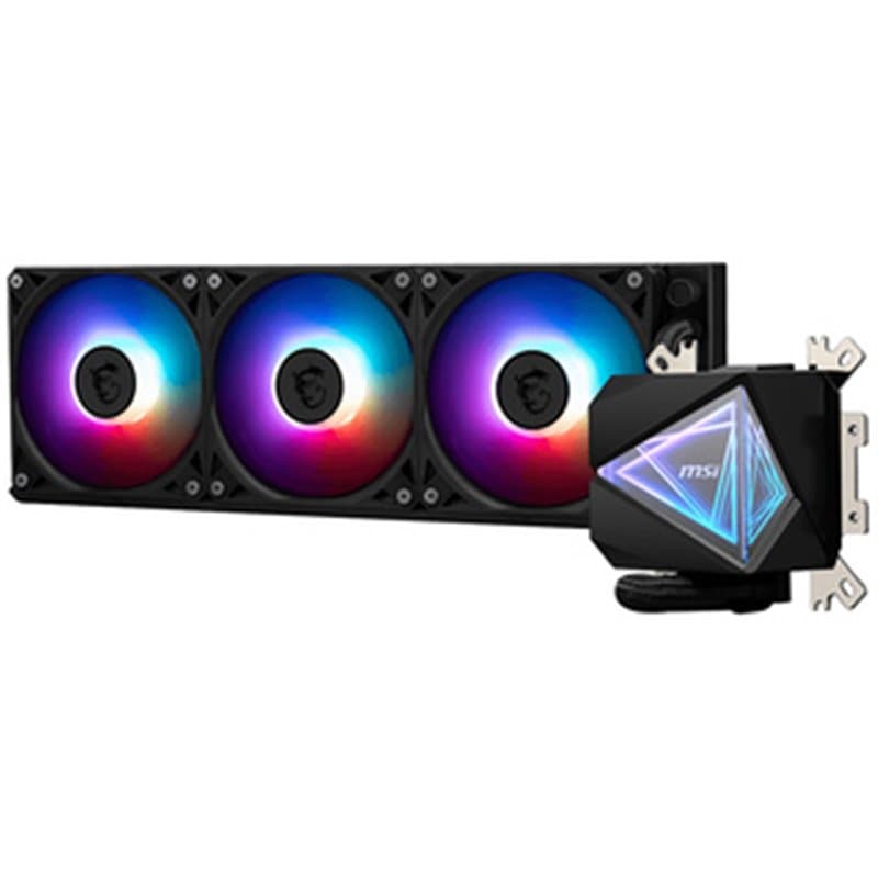 MSI MAG CORELIQUID I360 système de refroidissement dordinateur Boitier PC Refroidisseur de liquide tout-en-un 12 cm Noir