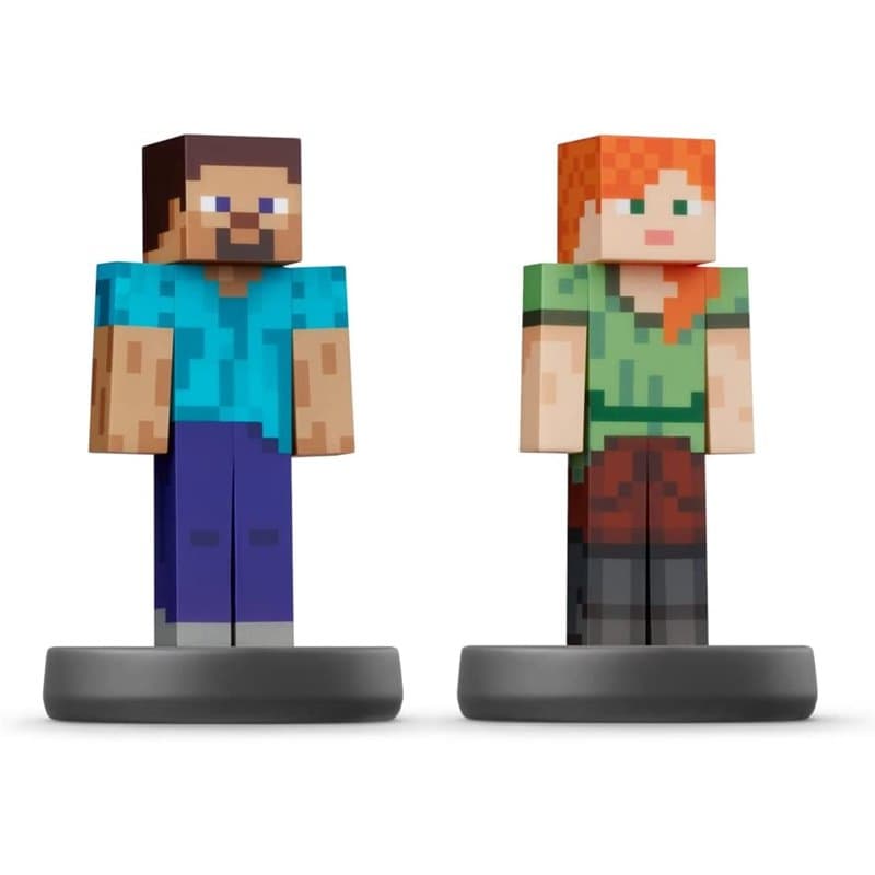 Nintendo amiibo Steve & Alex Super Smash Bros Personnage de jeu interactif