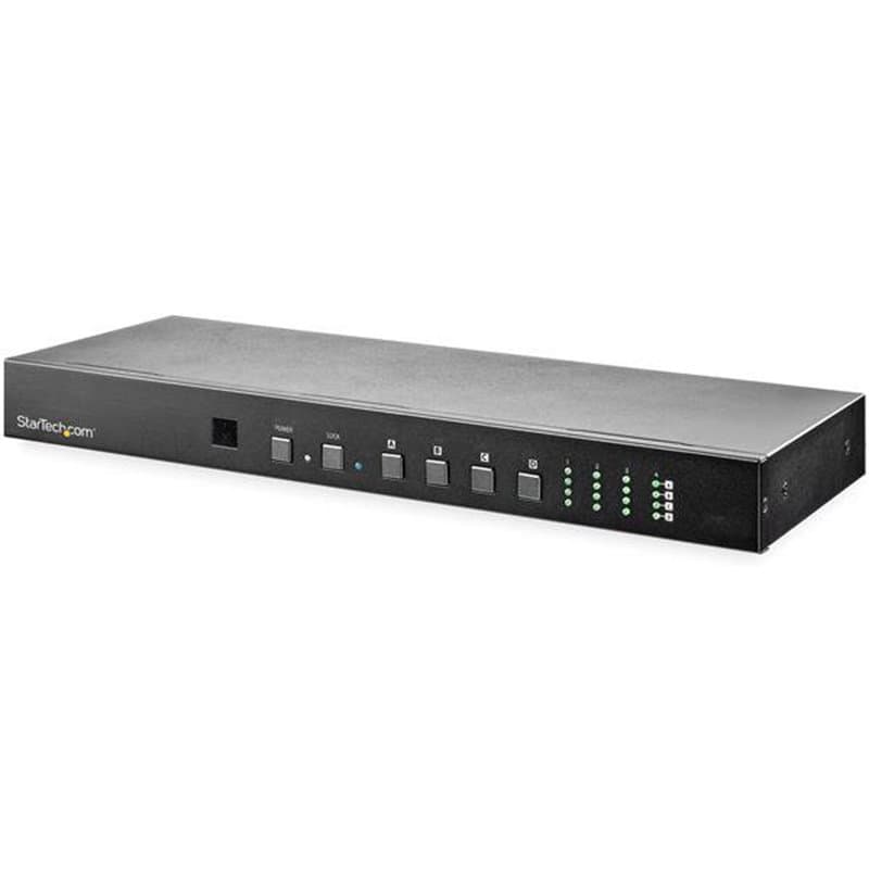 StarTech.com Switch Matriciel HDMI 4x4 avec Contrôle Audio et Ethernet - Vidéo 4K 60Hz - Répartiteur HDMI 2.0 Monté en R
