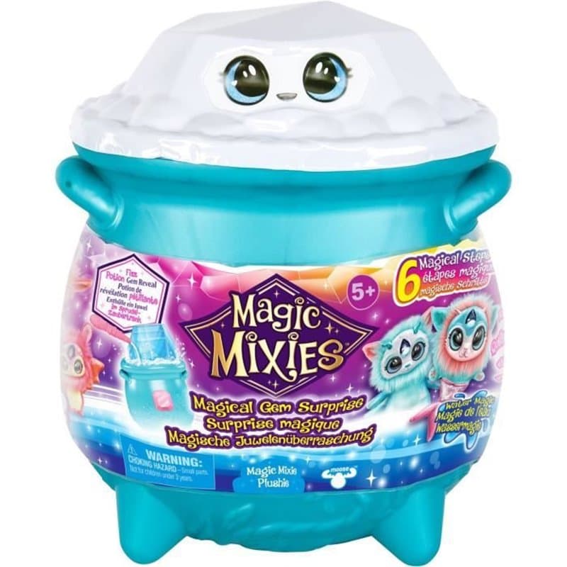 Jeu Magique - MAGIC MIXIES - Chaudron Magie des Eléments EAU - Crée ton Mixie avec Poudre Pétillante et Cristal Magique