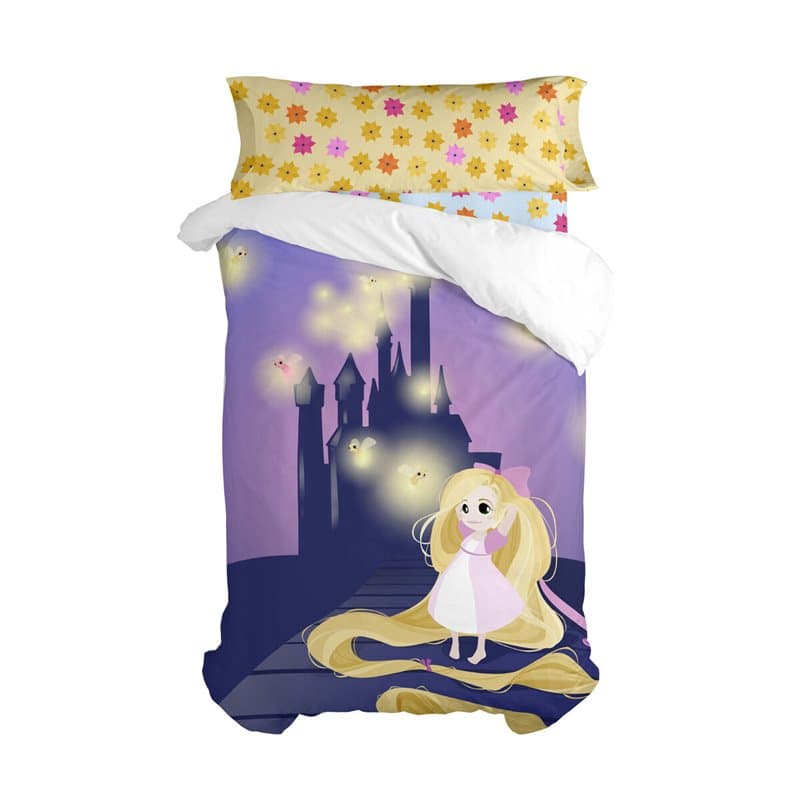 Parure de couette HappyFriday Mr Fox Long braid Multicouleur Lit 1 persone 2 Pièces