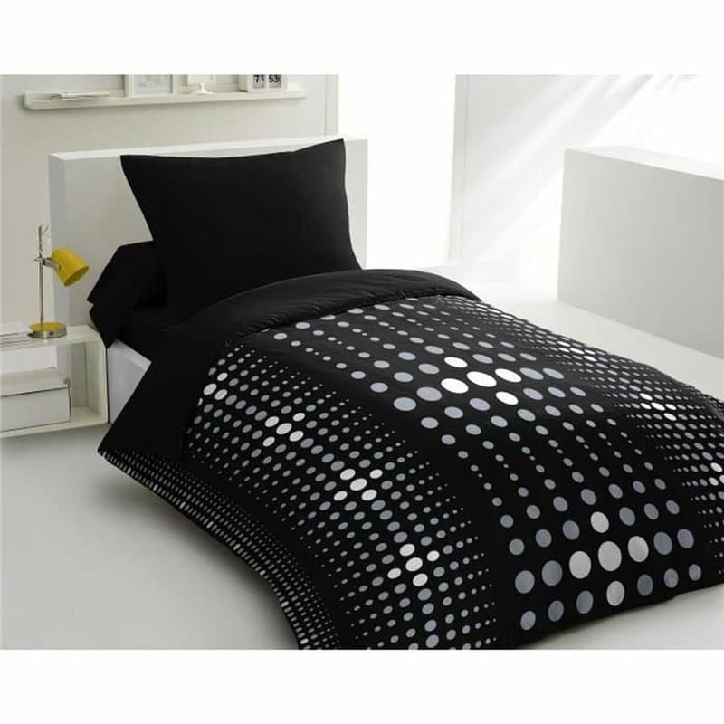 Housse de Couette HOME LINGE PASSION Steevy Noir 140 x 200 cm