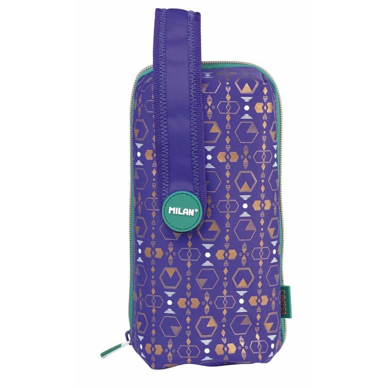 Trousse Scolaire avec Accessoires Milan Copper III Lila 22,5 x 11,5 x 11 cm