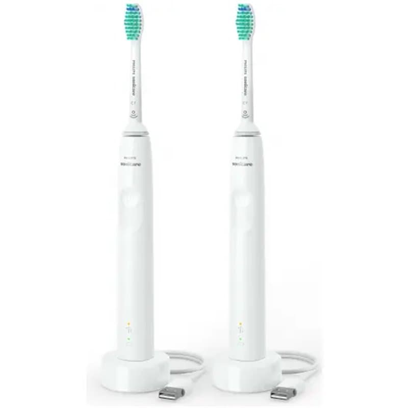 Philips 3000 series 3100 series HX3675/13 2x Brosses à dents électriques - Blanche