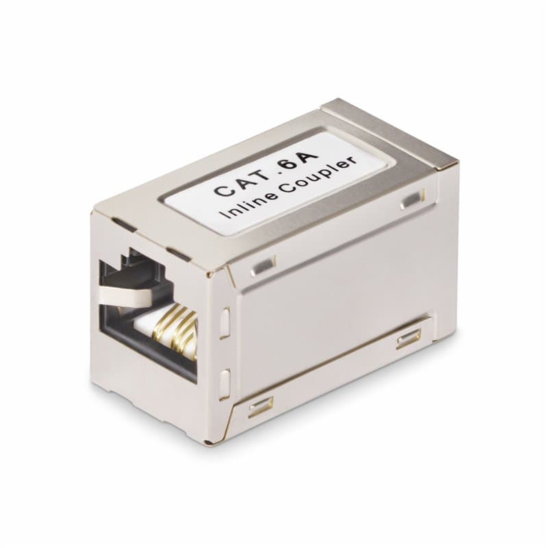 StarTech.com Coupleur RJ45 Blindé, Coupleur en Ligne Cat6a, Coupleur RJ45 Femelle vers Femelle (F/F) Brochage T568B, Ext