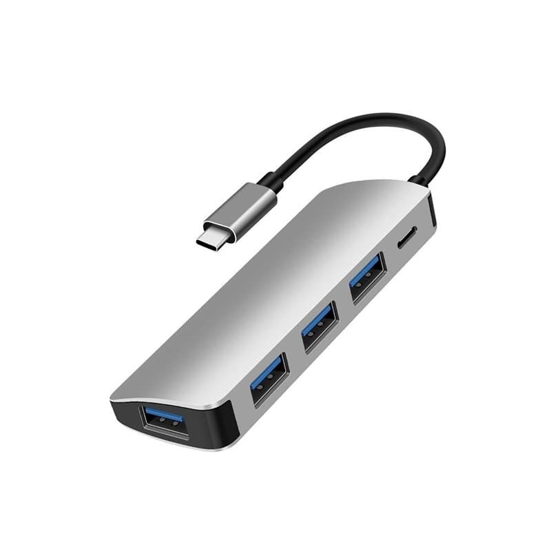 Hub USB C 5 ports 4 ports USB 3.1 gen 2 + 1 port USB C - Ports USB A : transfer