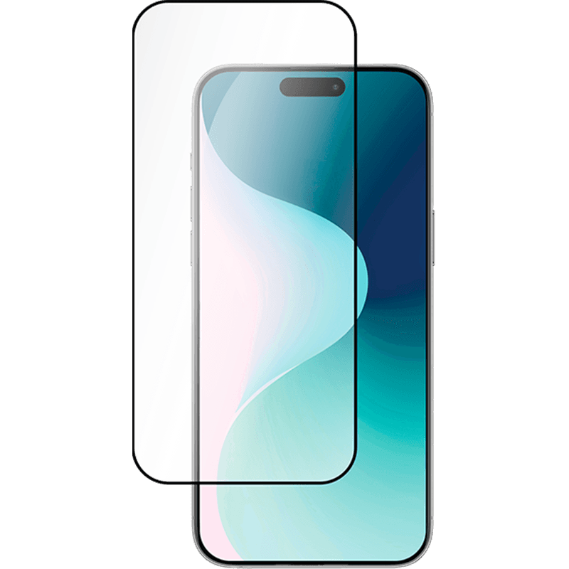 Protège écran 2.5D en Verre trempé pour iPhone 16 Pro + SmartFrame - 60% verre recyclé Certifié GRS Bigben