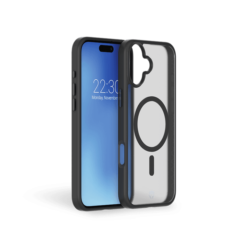 Coque Renforcée iPhone 16 Plus AIR FROST Compatible MagSafe Frost Noire - Garantie à vie Force Case