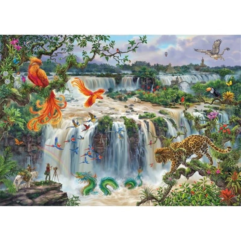 Puzzle 1000 pieces, Chutes d'eau, Adultes&enfants des 14 ans, Puzzle de qualité supérieure, 12000853, Edition 50 ans, Ra