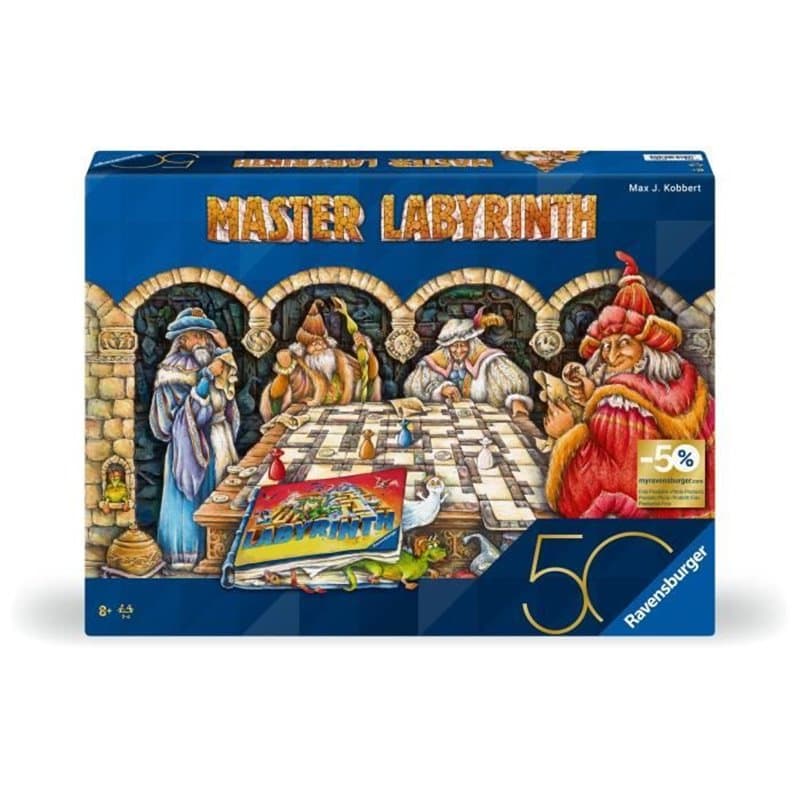 Labyrinthe Master, Jeux de société, Jeu de réflexion famille, 2 a 4 joueurs des 8 ans, 22792, Edition 50 ans, Ravensburg