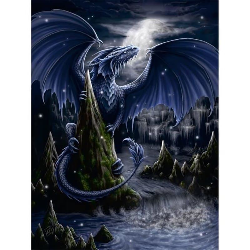 Ravensburger - Puzzle 1500 pieces - Le dragon bleu - Adultes & enfants des 14 ans - Puzzle de qualité supérieure 80x60cm