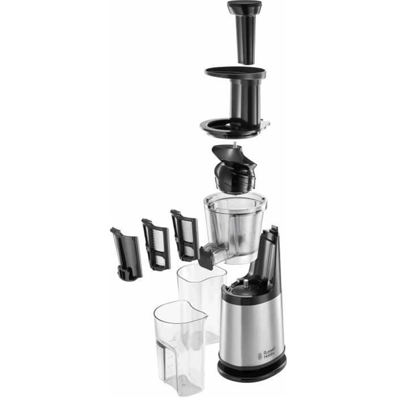 Extracteur de jus - RUSSELL HOBBS - 25170-56 - Inox - 150 W - Réservoir 1,4 L - Pichet 400 ml