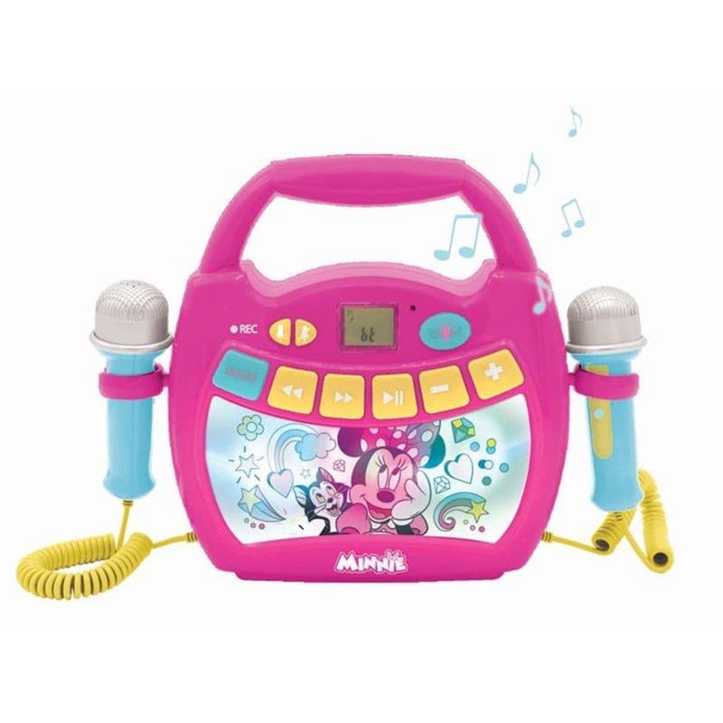 Enceinte Bluetooth Minnie Mouse - LEXIBOOK - Effets Lumineux, Micros et Batterie Rechargeable