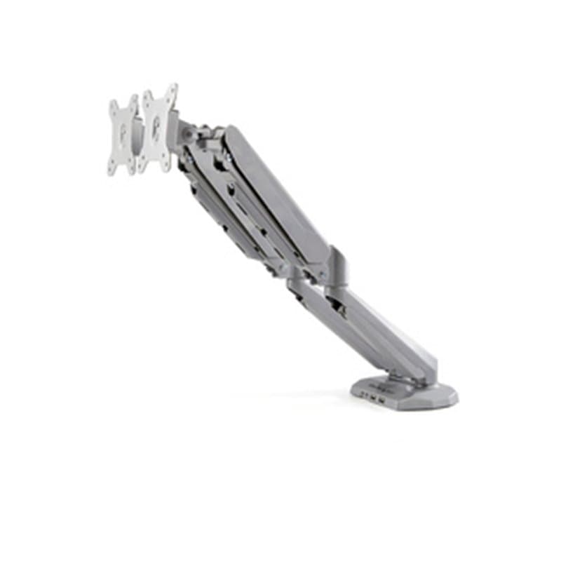 StarTech.com Double bras pour écrans PC - Double affichage - Avec 2x USB passthrough et 3,5 mm audio - Pour moniteurs VE