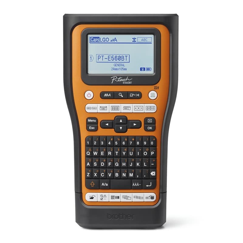 Brother PT-E560BTSP imprimante pour étiquettes Transfert thermique 180 x 180 DPI 30 mm/sec Avec fil &sans fil HSE/TZe Bl