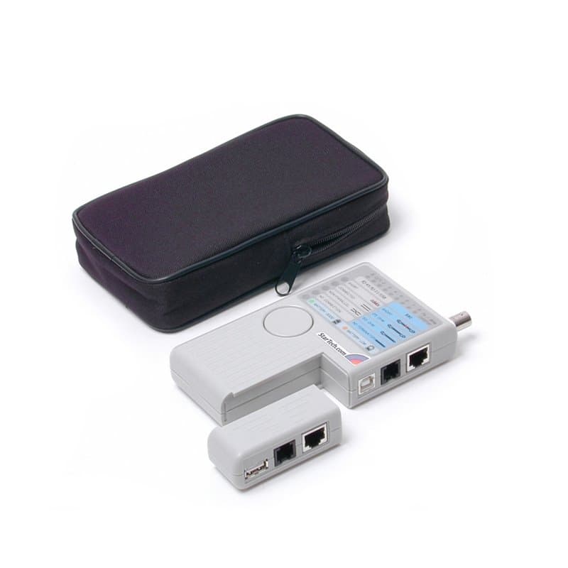StarTech.com Testeur de Câbles Multifonction - Contrôleur Multifonction RJ45, RJ11, USB et BNC - Appareil de Test de Câb