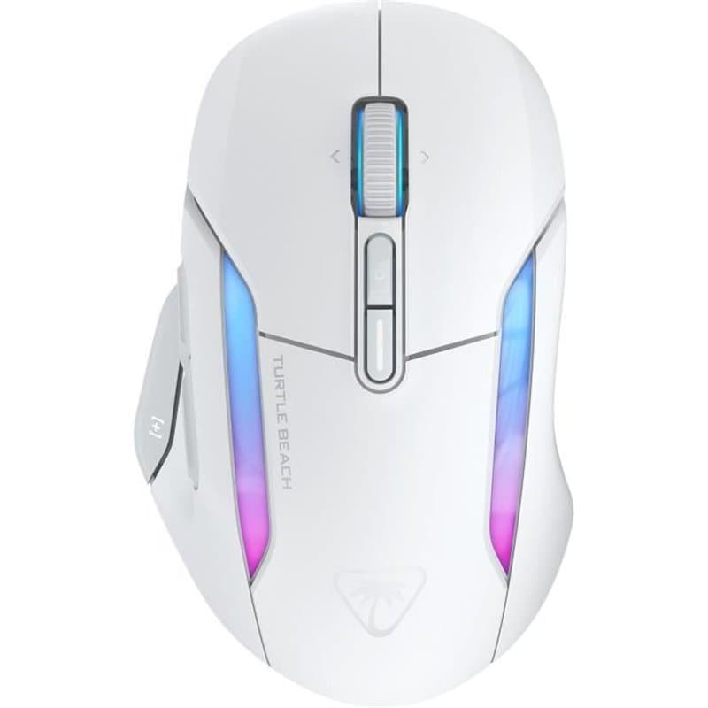 Souris gaming sans fil - Turtle Beach Kone II Air - Ergonomique - Blanc, Bluetooth, 26 000 DPI, molette 4D