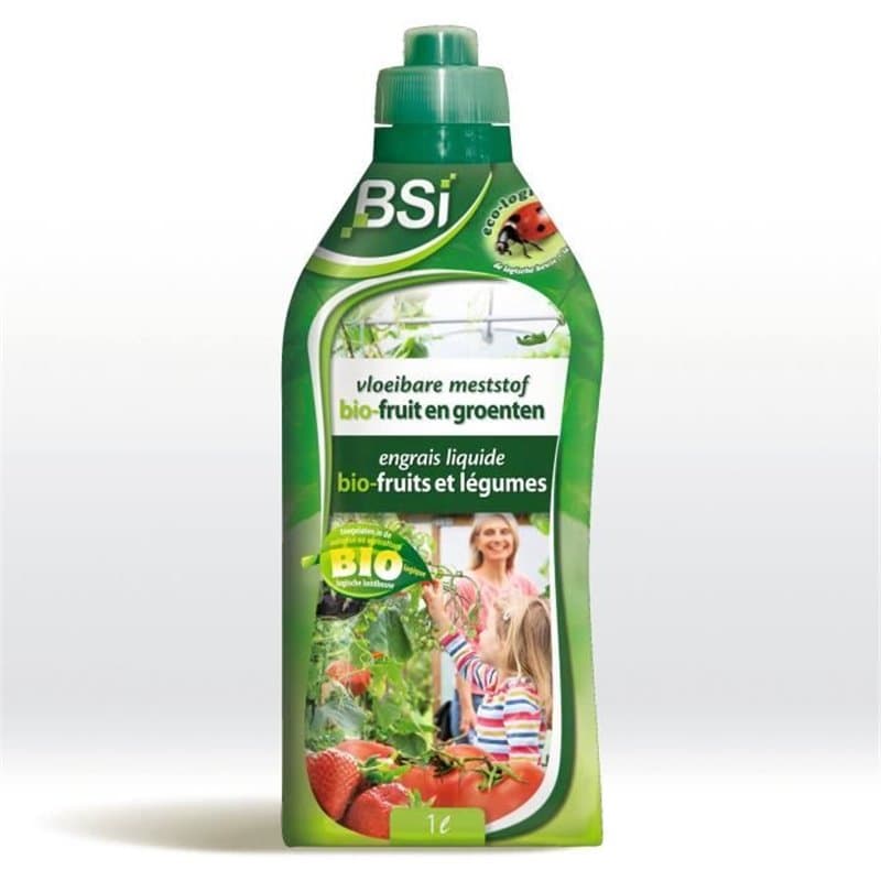 Engrais organique liquide pour fruits et légumes - BSI - Stimule la pousse et favorise la croissance - Avec Oligo-élémen