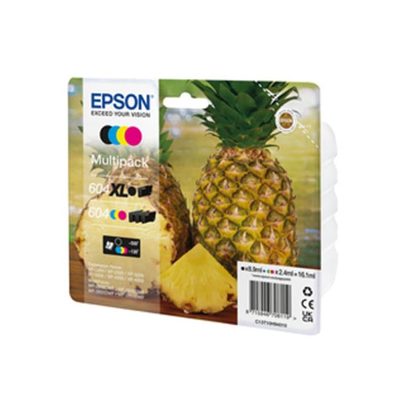 Epson 604XL cartouche d'encre 4 pièce(s) Original Rendement élevé (XL) Noir, Cyan, Magenta, Jaune