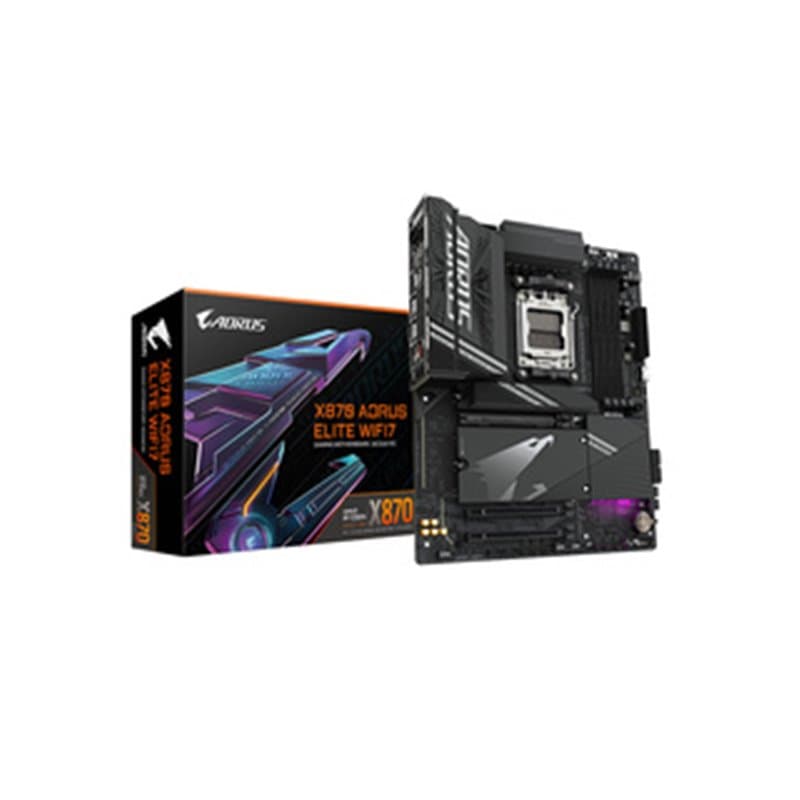 GIGABYTE Carte mère X870 A ELITE WIFI7 - Prend en charge les processeurs AMD Ryzen 9000, VRM 16+2+2 phases, jusqu'à 8000