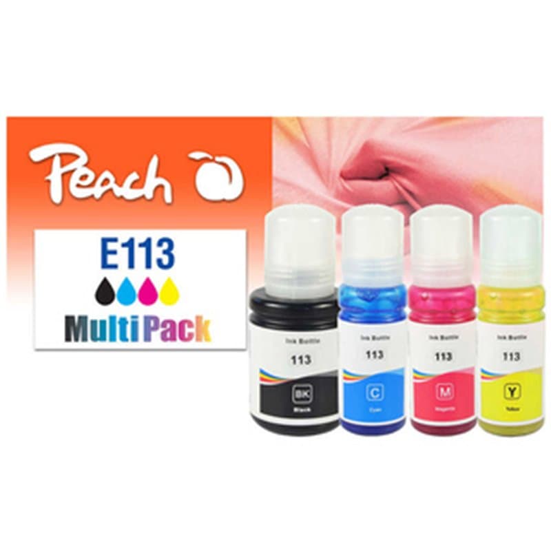 Peach PI200-890 cartouche d'encre 4 pièce(s) Compatible Rendement standard Noir, Cyan, Magenta, Jaune