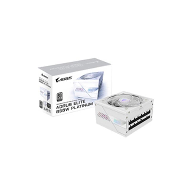 GIGABYTE AORUS ELITE P850W ICE Alimentation - PCIe 5.0, 80 PLUS Platinum, Conception entièrement modulaire, Ventilateur