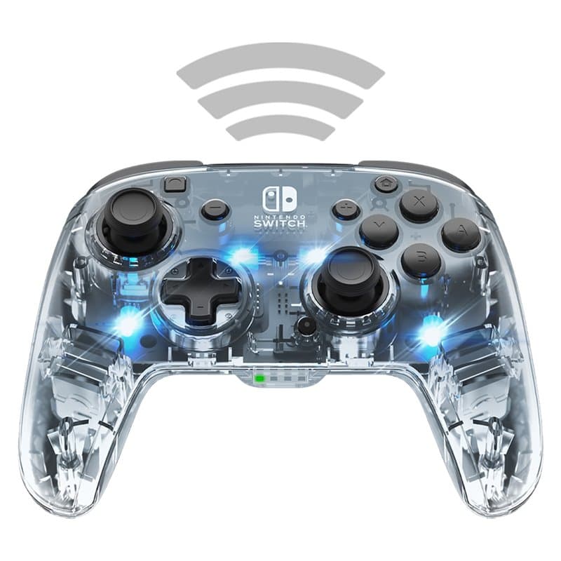 PDP Afterglow Noir, Transparent Manette de jeu Analogique/Numérique Nintendo Switch, Nintendo Switch Lite, Nintendo Swit