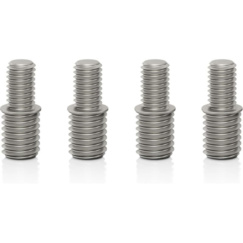 VIABLUE Lot de 4 adaptateurs filetés en acier inoxydable pour filetage/tiges filetées/écrous spéciaux, 4 accessoires de montage,