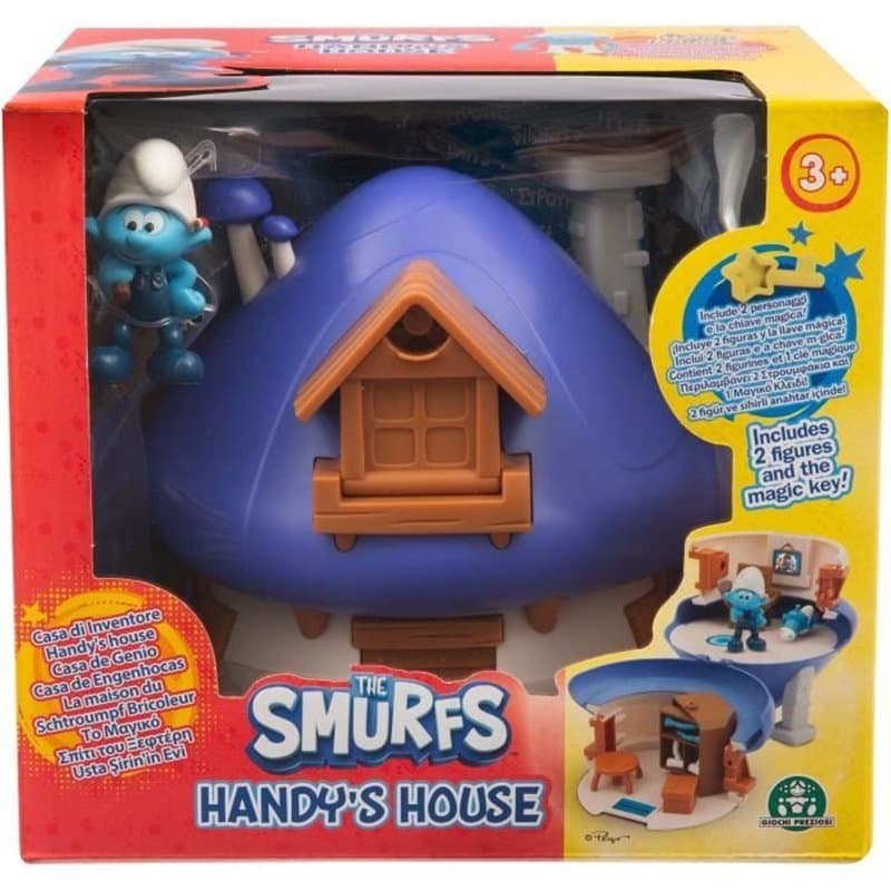 Maison de jeu - GIOCHI PREZIOSI - Les Schtroumpfs - Maison magique avec 1 figurine et accessoires - a partir de 3 ans -