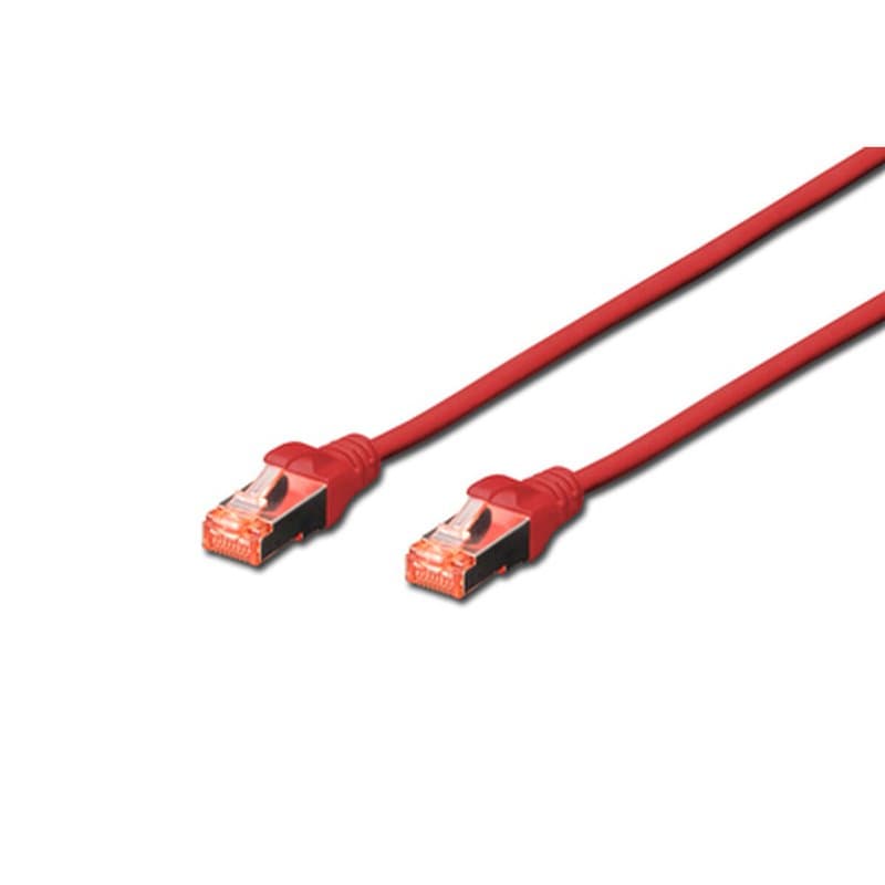 Câble Réseau Rigide FTP 6ème Catégorie Digitus DK-1644-0025-R-10 Rouge 25 cm 0,25 cm