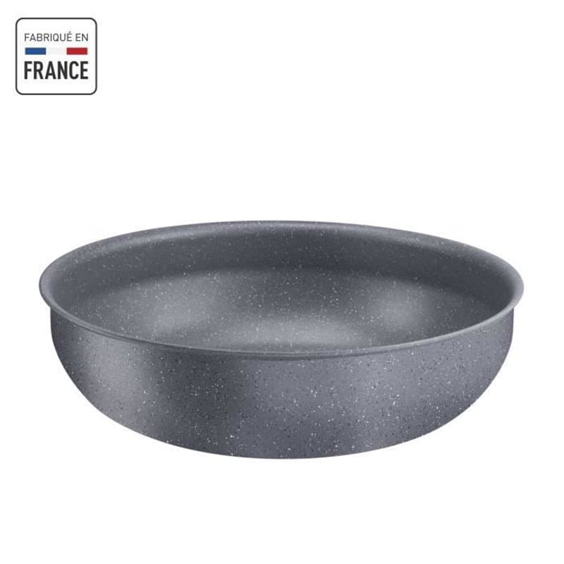 TEFAL INGENIO Natural Force Wok 26 cm, Induction, Antiadhésif, Empilable, Compatible lave-vaisselle, Fabriqué en France L3967702