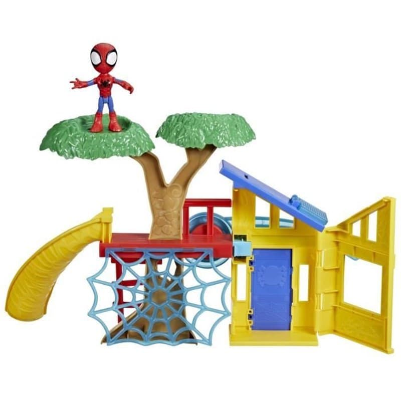 Coffret Aire de jeu Spidey avec figurine Spidey de 10 cm, des 3 ans, Marvel Spidey et ses Amis Extraordinaires