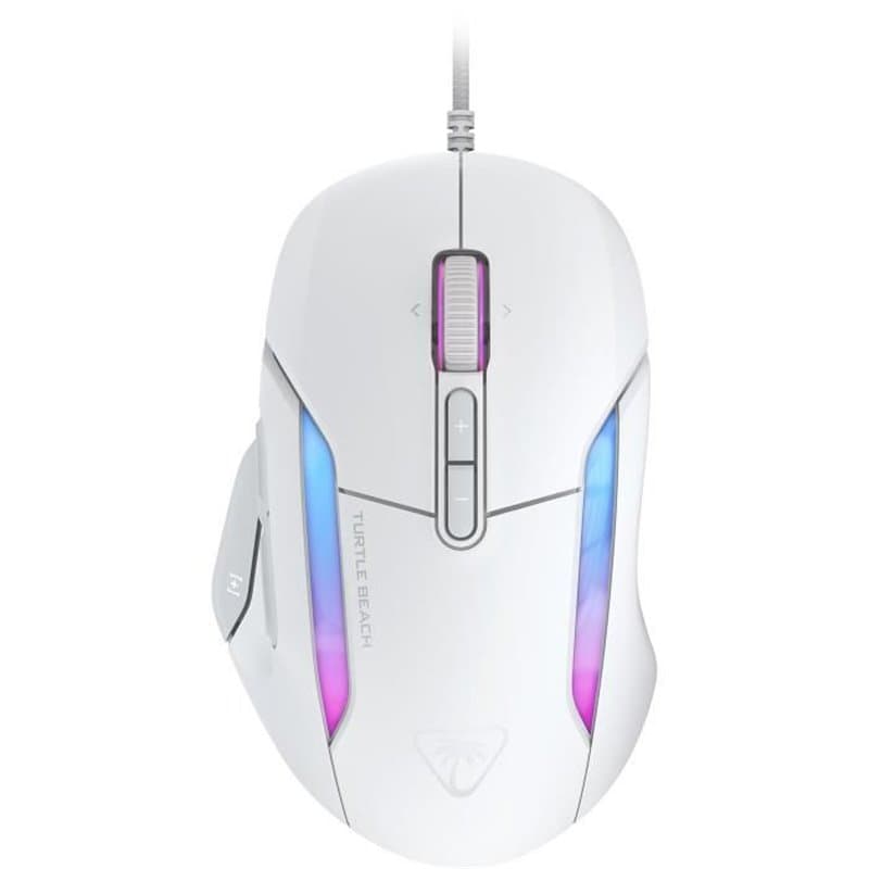 Souris gaming filaire - Turtle Beach Kone II - Ultra légere - Blanc, 26 000 DPI, 23 fonctions personnalisables