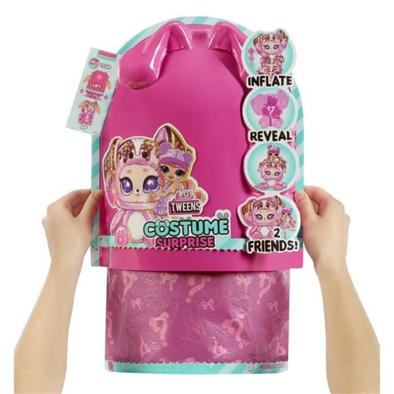 L.O.L. Surprise - Poupée Tweens Costume - Ali Dance - Poupée de 17cm + animal gonflable - Surprise a découvrir - 4 modeles a col