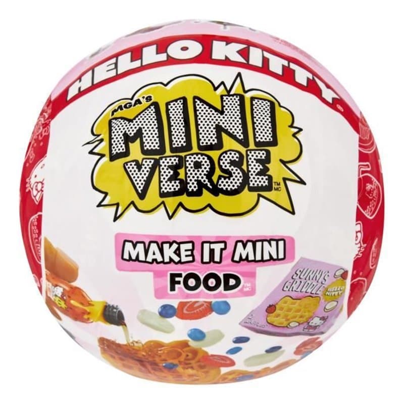 MGA Miniverse - Hello Kitty - Jeu Créatif - Boissons ou nourriture - Loisirs créatif et décoratif en résine - Non Comestible - 8