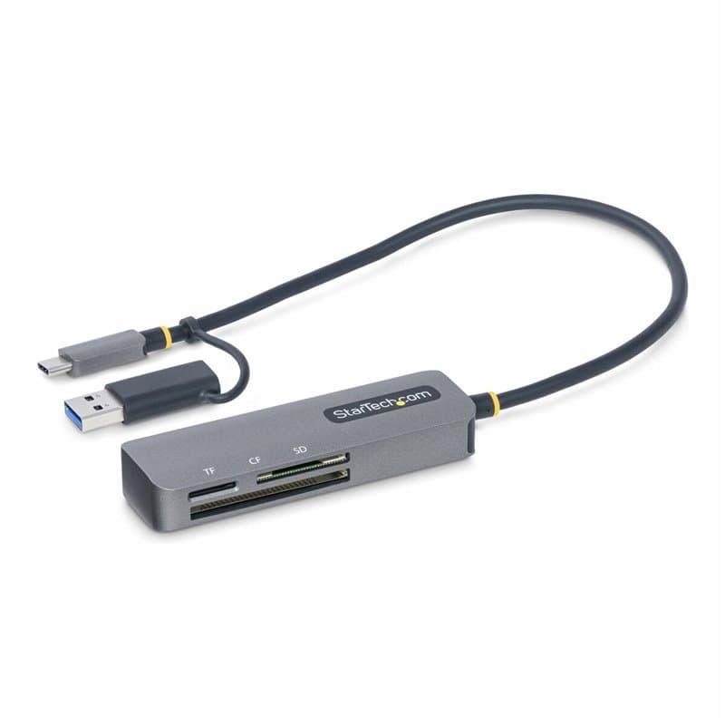 StarTech.com Lecteur de Cartes Mémoire Multi-Média, Lecteur de Cartes SD/microSD/CompactFlash, Adaptateur de Cartes Portables US