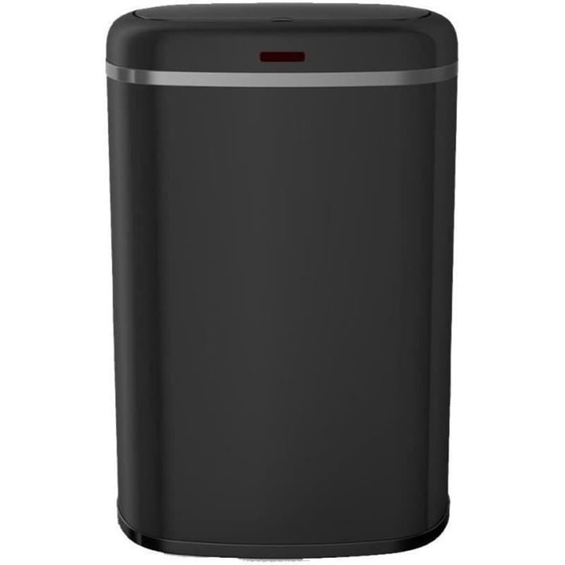 Poubelle cuisine automatique - LOGAN - KITCHEN MOVE - 58 L - Inox noir mat avec cerclage